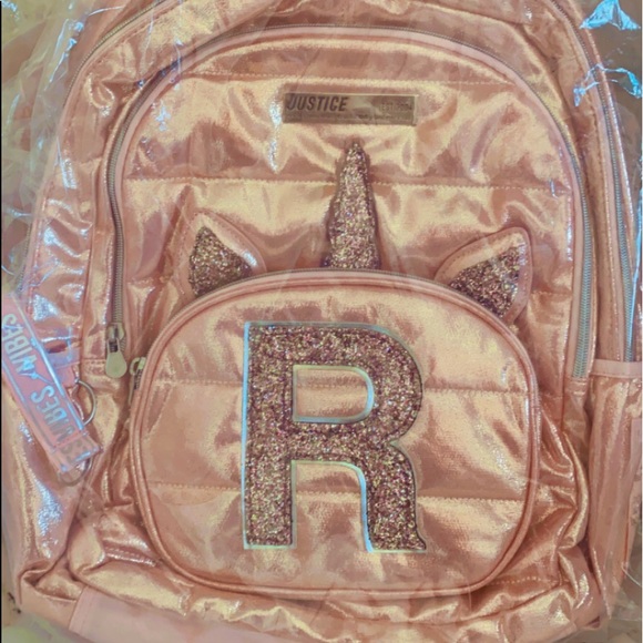 JUSTICE MONOGRAM BACKPACK - Picture 2 of 3